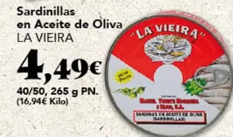 La vieira - Sardinillas En Aceite De Oliva