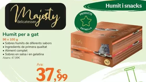Majesty - Humedo Para Gato