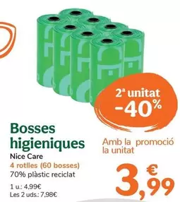 Nice Care - Bolsas Higienicas