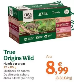 True Origins - Wild Húmedo Para Gato