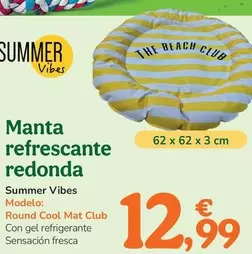 Summer Vibes - Manta Refrescante Redonda 