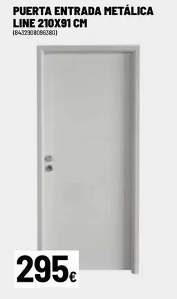 Puerta Entrada Metálica Line 210x91 Cm