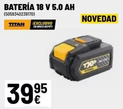 Titan - Batería 18 V 5.0 Ah