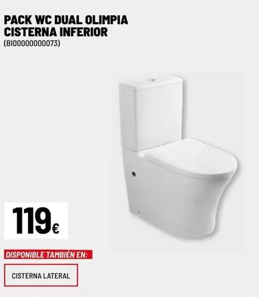 Olimpia - Pack Wc Dual  Cisterna Inferior