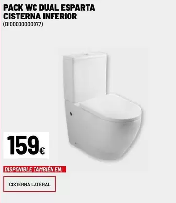 Pack Wc Dual Esparta Cisterna Inferior