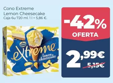 Extreme - Cono  Lemon Cheesecake