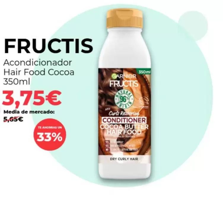Fructis - Acondicionador Hair Food Cocoa
