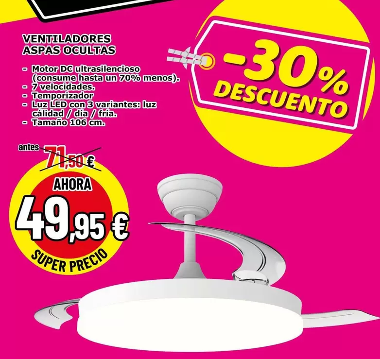 Ventiladores Aspas Ocultas