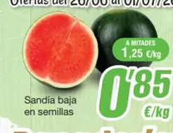 Sandía Baja En Semillas