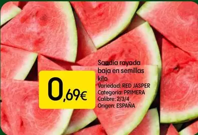 Jasper - Sandía Rayada Baja En Semillas