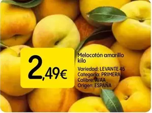 origen - Melocoton Amarillo
