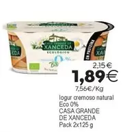 Casa Grande De Xanceda - Iogur Cremoso Natural Eco 0%