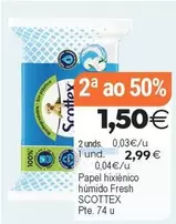 Scottex - Papel Higiénico Humido Fresh