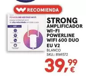 Strong -  Amplificador Wi-fi Powerline Wifi 600 Duo Eu V2