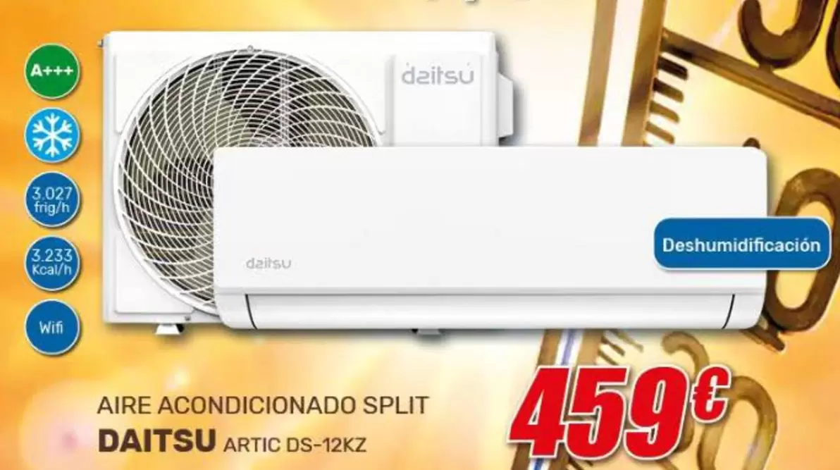 Daitsu - Aire Acondicionado Split Artic DS-12KZ