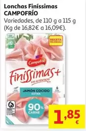 Pechuga De Pavo Finissimas Campofrio Lonchas 110g           