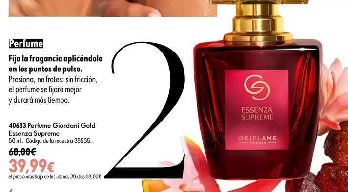 Oriflame - Giordani Gold Essenza Supreme Perfume
