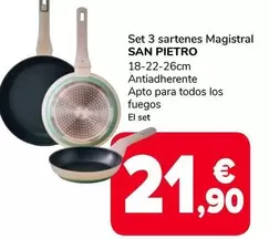 San Pietro - Set 3 Sartenes Magistral