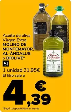 Molino Montemayor - Aceite De Oliva Virgen Extra