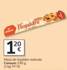 Consum - Masa De Hojaldre Redonda