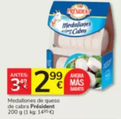 Président - Medallones De Queso De Cabra