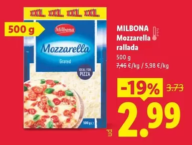 Milbona - Mozzarella Rallada