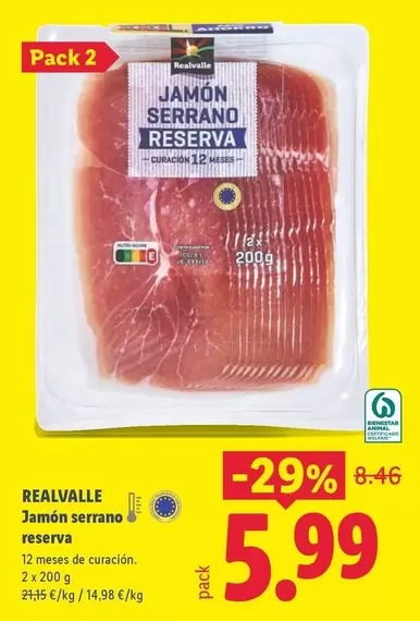 Realvalle - Jamon Serrano Reserva