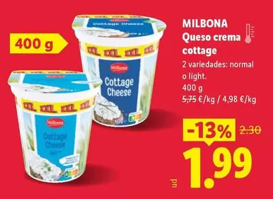 Milbona - Queso Crema Cottage