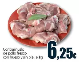 Contramuslo De Pollo Fresco Con Hueso Y Sin Piel