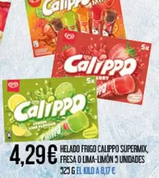 Calippo - Helado Frigo Supermix, Fresa O Lima-limon