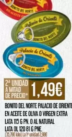 Palacio - Bonito Del Norte  De Orienti En Aceite De Oliva O Virgen Extra