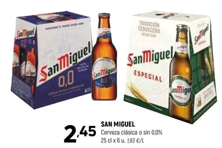 San Miguel - Cerveza Clásica O Sin