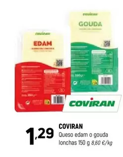 coviran - Queso Edam O Gouda Lonchas