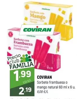 coviran - Sorbete Frambuesa