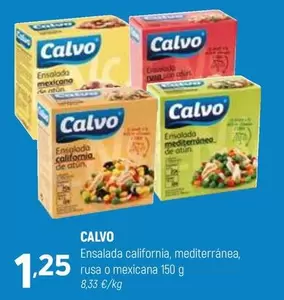 Calvo - Ensalada California, Mediterranea, Rusa O Mexicana