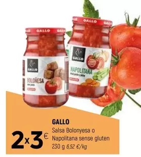Gallo - Salsa Bolonyesa O Napolitana Sense Gluten