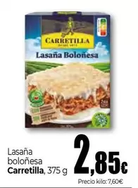 Carretilla - Lasaña Boloñesa
