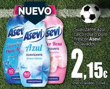 Asevi - Suavizante Azul Talco Rosa O Puro Frescor