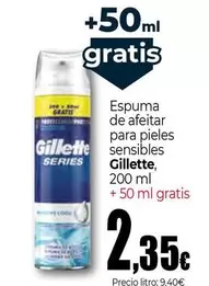 Gillette - Espuma De Afeitar Para Pieles Sensibles
