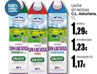 C.L. Asturiana - Leche Sin Lactosa