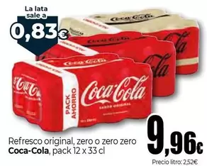 Coca-Cola - Refresco Original, Zero O Zero Zero
