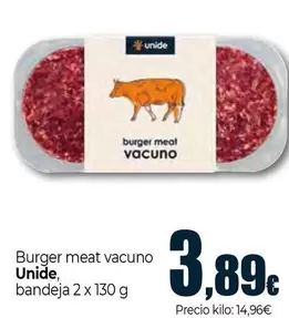 Unide - Burger Meat Vacuno