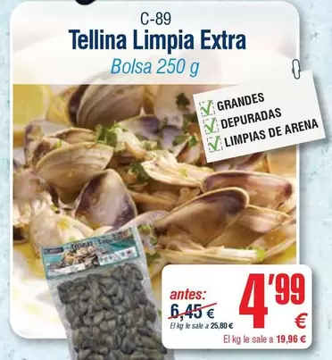Tellina Limpia Extra