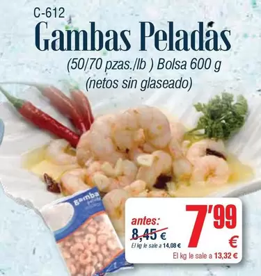 Gambas Peladas