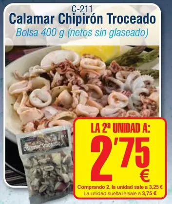 Calamar Chipirón Troceado