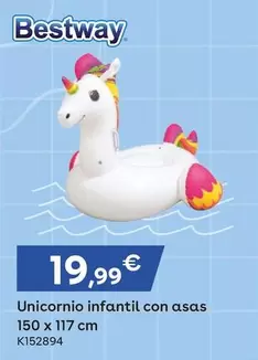 Bestway - Unicornio Infantil Con Asas 150x117 Cm K152894