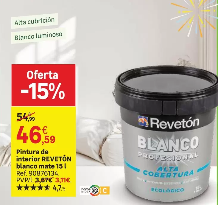 Blanco - Pintura De Interior  Mate