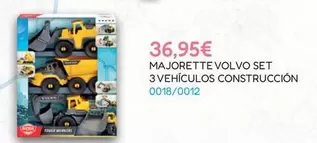 Majorette - Volvo Set 3 Vehículos Construcción