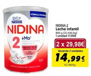 Nestlé - Nidina 2 Leche Infantil