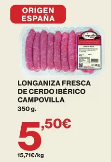 campomayor - Longaniza Fresca De Cerdo Iberico